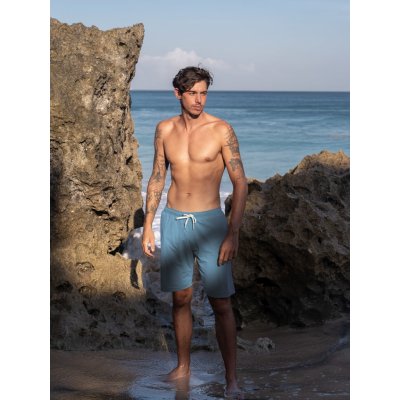 TallGuys pánské prodloužené plavky Ocean blue – Hledejceny.cz