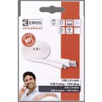 Emos SM7013W USB 2.0 A/M - i16P/M, 1m, bílý – Zbozi.Blesk.cz