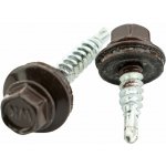 WT WINTECH Střešní šroub 4,8 × 20mm, RAL 8017, s EPDM podložkou, blistr 30ks – Hledejceny.cz