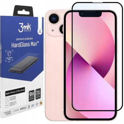 3mk HardGlass Max iPhone 13 Mini black, FullScreen Glass 5903108408479 – Zboží Živě