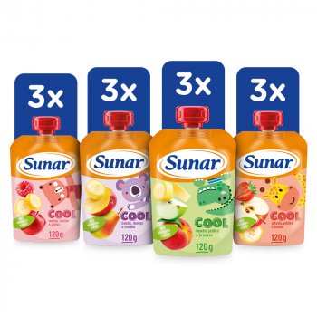 Sunar Cool mix příchutí III 12m+ 12 x 120 g