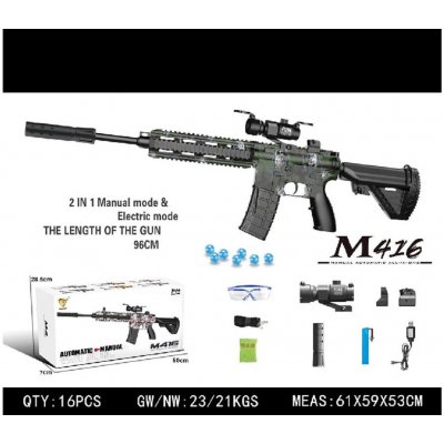 Karabina M416 na Vodní Kuličky + Příslušenství – Hledejceny.cz