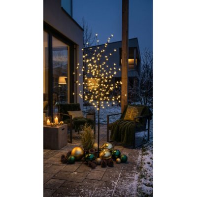 MagicHome MagicHome Vianoce Strom Cherry Tree,192 LED teplá bílá, jednoduché svícení, 230 V, 50 Hz, IP44, exteriér, L-1,80 m ST8090258A – Hledejceny.cz