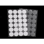 Suchý zip samolepicí kolečka Ø25 mm Varianta: 3 transparent, Balení: 1 karta – Sleviste.cz