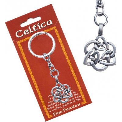 Přívěsek na klíče Šperky Eshop Kovový keltský uzel, květ AA48.12 – Zboží Mobilmania