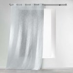 Douceur d'intérieur Záclona s kroužky HALTONA, 140 x 280 cm, bílá bílá – Hledejceny.cz
