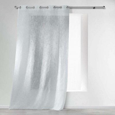Douceur d'intérieur Záclona s kroužky HALTONA, 140 x 280 cm, bílá bílá – Hledejceny.cz