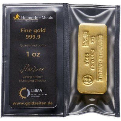 Heimerle + Meule zlatý slitek 31,1 g – Hledejceny.cz