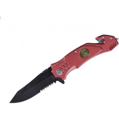 Hasič - záchranářský nůž MIL-TEC Barva: červená – Zboží Dáma