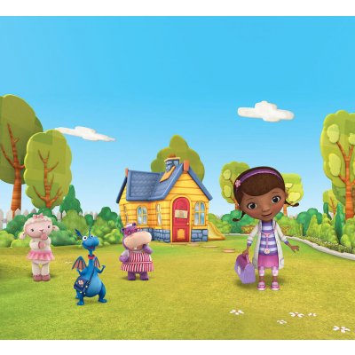Závěsy foto Dr. Mcstuffins 180x160cm FCS XL 4318 – Hledejceny.cz