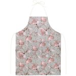 Bellatex Kuchyňská zástěra ADÉLA zástěra 67x84 cm Pírka šedá bílá – Sleviste.cz