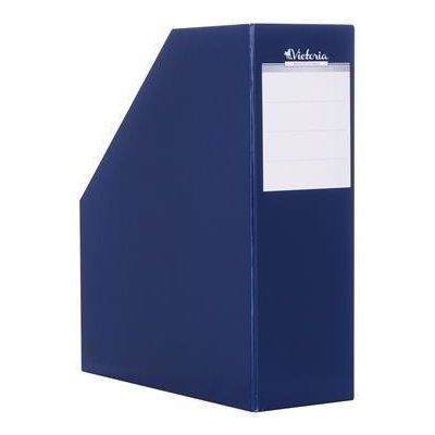 VICTORIA OFFICE Stojan na časopisy, tmavě modrý, karton, 90 mm, VICTORIA – Zboží Živě