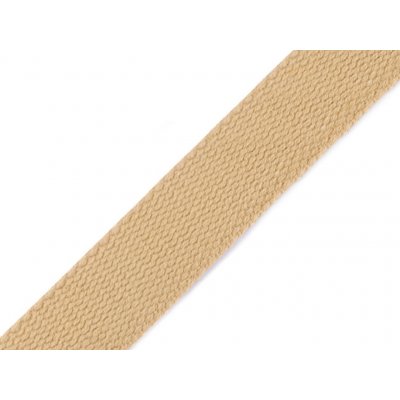 Bavlněný popruh šíře 25 mm béžová 5m – Hledejceny.cz