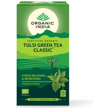 Organic India Tulsi se zelený čaj Bio 25 s.