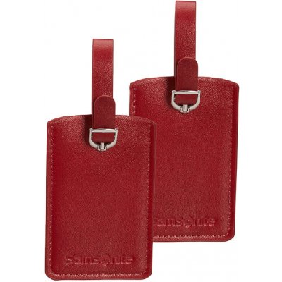 Samsonite Rectangle Luggage Tag x2 CO1-00051 Red – Zboží Dáma