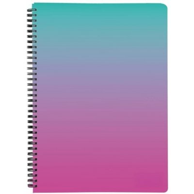 OMBRE Twin wire blok A4 PP růžová – Zbozi.Blesk.cz