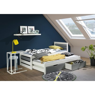 DP - Detske postele Kelvin s výsuvným lůžkem a úložným prostorem Barva Oranžová – Zboží Mobilmania