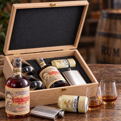 Dárková bedýnka Don Papa Možnost gravírování: Bez gravírování – Hledejceny.cz