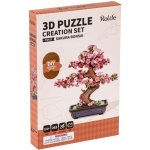 ROBOTIME Rolife DIY 3D dřevěné puzzle Bonsaj Sakura 263 ks – Zboží Dáma