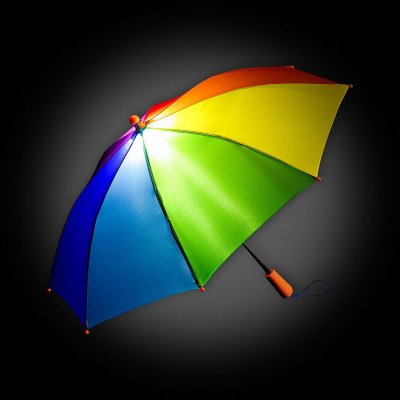 Fare 4Kids Duha deštník dětský holový s LED světlem vícebarevný