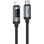 Hoco U148 s digitálním displejem USB C na Lightning Pd 27W 1,2m černý – Hledejceny.cz