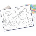 Radost v písku Šablona na pískování vlk A5 148 x 210 mm – Zboží Dáma