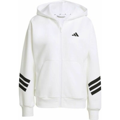 adidas W FUTURE ICONS 3-STRIPES FZ HD dámská mikina bílá – Zboží Mobilmania