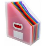 Stojan na časopisy Crystal, A4 maxi, PP, 12 kapes – Zboží Dáma