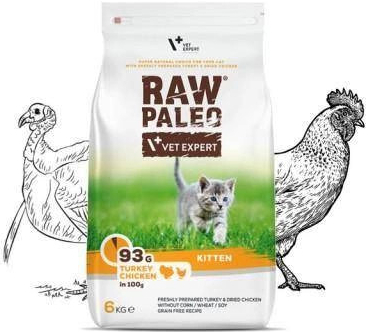 VETEXPERT Raw Paleo Kitten Turkey&Chicken 6 kg