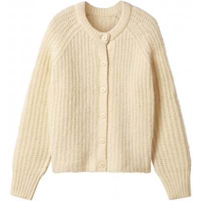 esmara Dámský pletený kardigan s podílem vlny krémová – Zboží Mobilmania