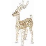 Home Styling Decoration Svítící zlatý sob 25 LED 34 cm – Hledejceny.cz