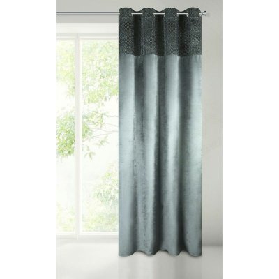HOTOVÝ ZÁVĚS MADY 140X250 CM TMAVĚŠEDÁOVÁ – Hledejceny.cz