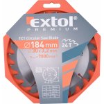 EXTOL PREMIUM pilový kotouč s SK plátky, 184x2,2x30mm, 24T, šířka SK plátků 3,2mm – Hledejceny.cz