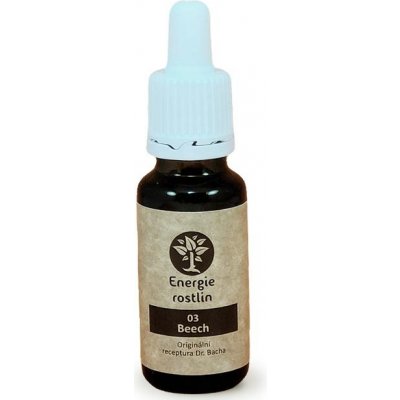 Energie rostlin Bachovy esence 3 Beech Esence tolerance 20 ml – Hledejceny.cz