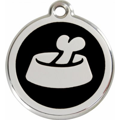 Red Dingo známka Bowl Black Miska černá S 20 mm – Hledejceny.cz