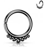 Šperky4U černý piercing kruh K01060-K – Hledejceny.cz