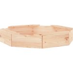 vidaXL Pískoviště se sedáky černé osmiúhelník masivní borové dřevo – Hledejceny.cz