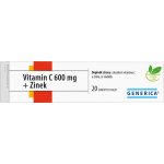 Generica Vitamin C 600 mg + Zinek šumivé 20 tablet – Hledejceny.cz