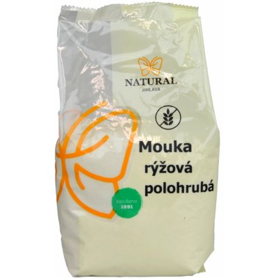 Natural Jihlava Rýžová mouka polohrubá 500 g – Sleviste.cz