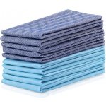 DecoKing Kuchyňská utěrka Louie modrá tyrkysová sada 10 ks – Zboží Dáma