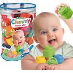 CLEMENTONI Soft Clemmy Sada 40 měkkých kostek v plastové tašce – Zboží Dáma