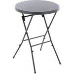 Garthen zahradní barový stůl kulatý sklopný D71007 110 x 80 x 4 cm šedý – Hledejceny.cz