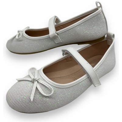 Lathay moda dívčí baleríny 03 bílá – Zboží Dáma