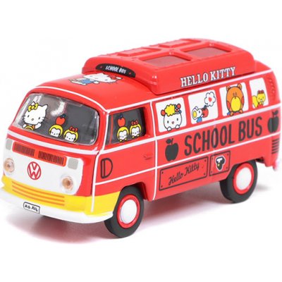 Schuco Volkswagen Type II T2 Hello Kity Školní Autobus TARMAC:1:64 – Zbozi.Blesk.cz