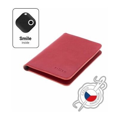 Fixed Smile Passport kožená i cestovního pasu se smart trackerem Smile PRO červená FIXSM-SP2-RD – Zboží Mobilmania