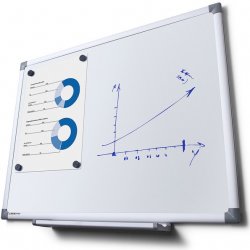 Jansen Display Scritto popisovatelná magnetická tabule whiteboard 600 x 450 mm