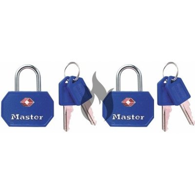 Master Lock 4681EURTBLR modrý 2 ks – Zboží Mobilmania