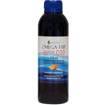 Nutraceutica Rybí olej Omega-3 HP s koenzymem Q10 orange 270 ml