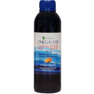 Nutraceutica Rybí olej Omega-3 HP s koenzymem Q10 orange 270 ml – Hledejceny.cz