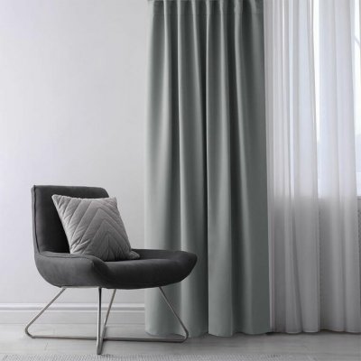 Zatemňovací závěs blackout RESTILO stříbrný 140 x 245 cm 1 ks – Hledejceny.cz